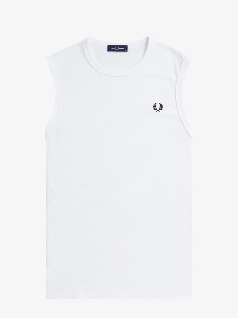 Fred Perry - Crew Neck White - Tank Top Size: Large